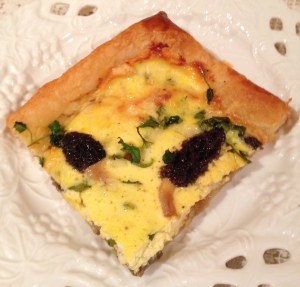 Puff pastry quiche
