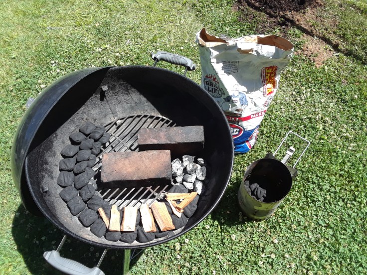 snake method smoking weber grill