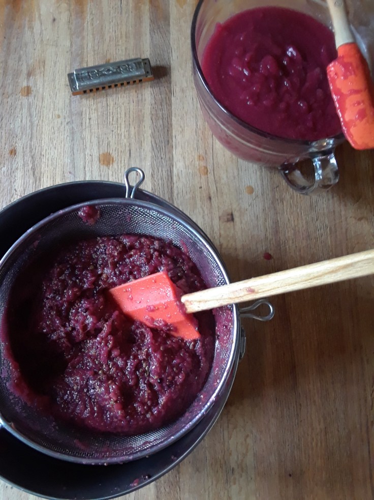 Jam going through seive