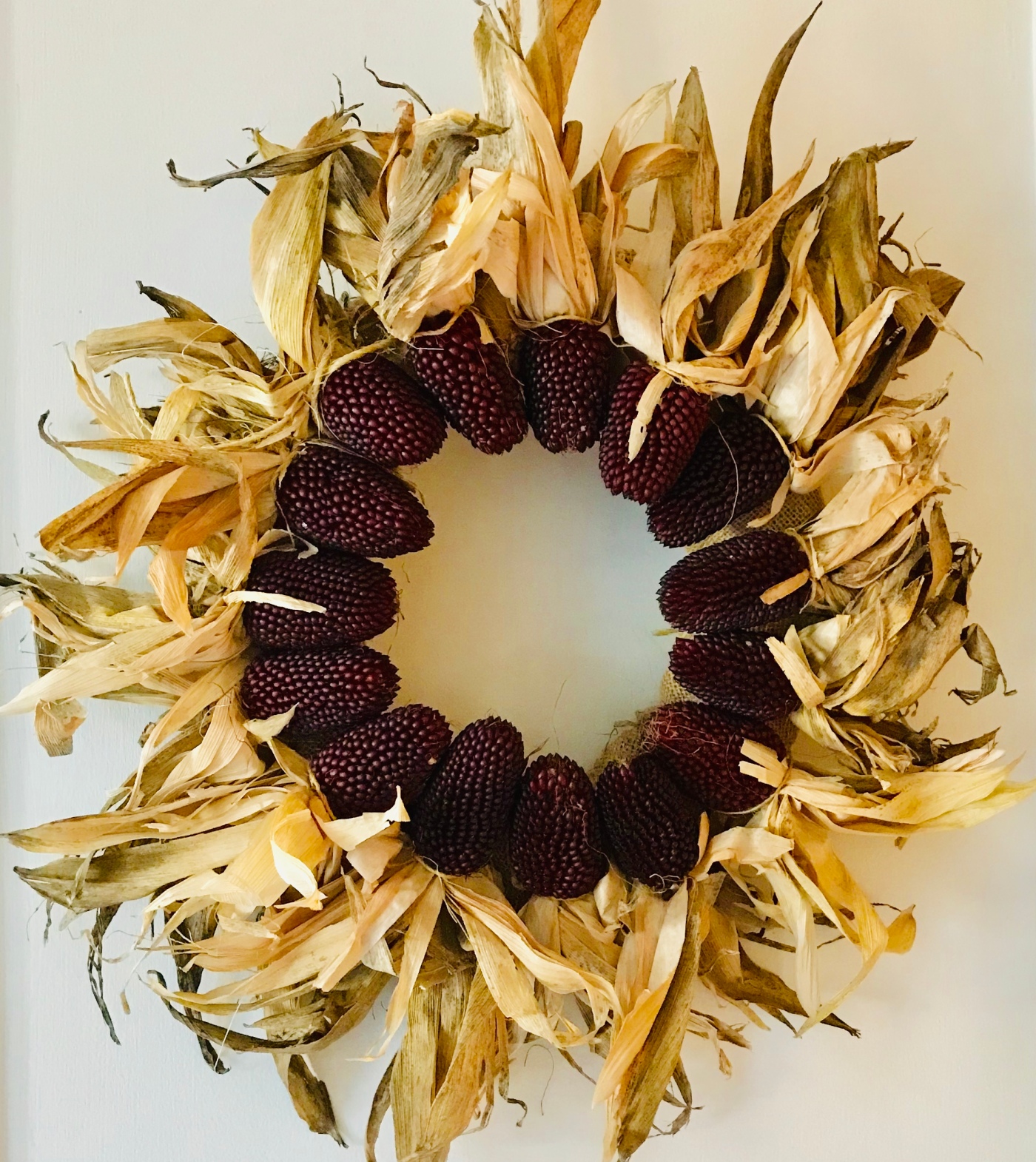 Strawberry popcorn wreath